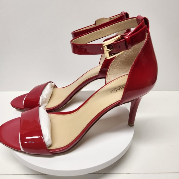 Michael kors Sienna mid pump Patent leather Color Red - Picture 3 of 7